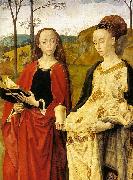 Hugo van der Goes Sts Margaret and Mary Magdalene with Maria Portinari Germany oil painting artist